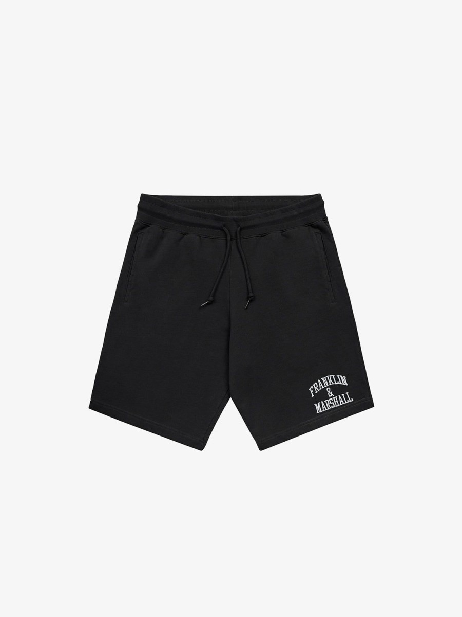 Man Franklin & Marshall  | Fleece Shorts With Arch Letter Logo Embroidery