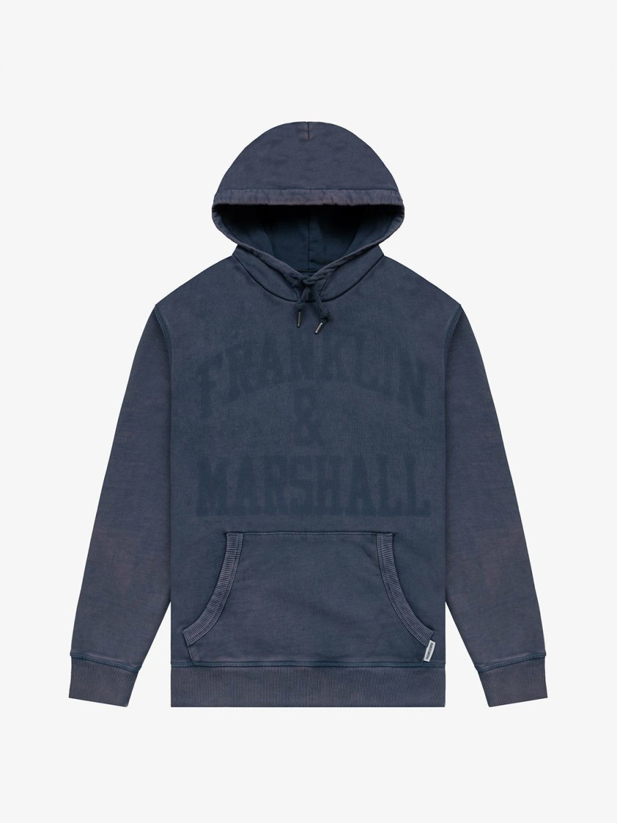 Man Franklin & Marshall  | Marble Wash Sweatshirt With Arch Letter Print