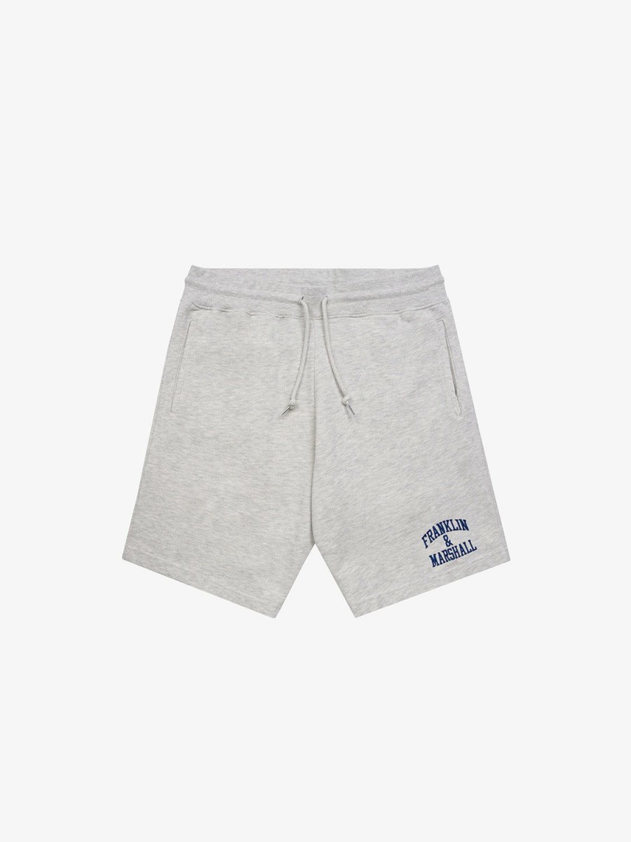 Man Franklin & Marshall  | Fleece Shorts With Arch Letter Logo Embroidery